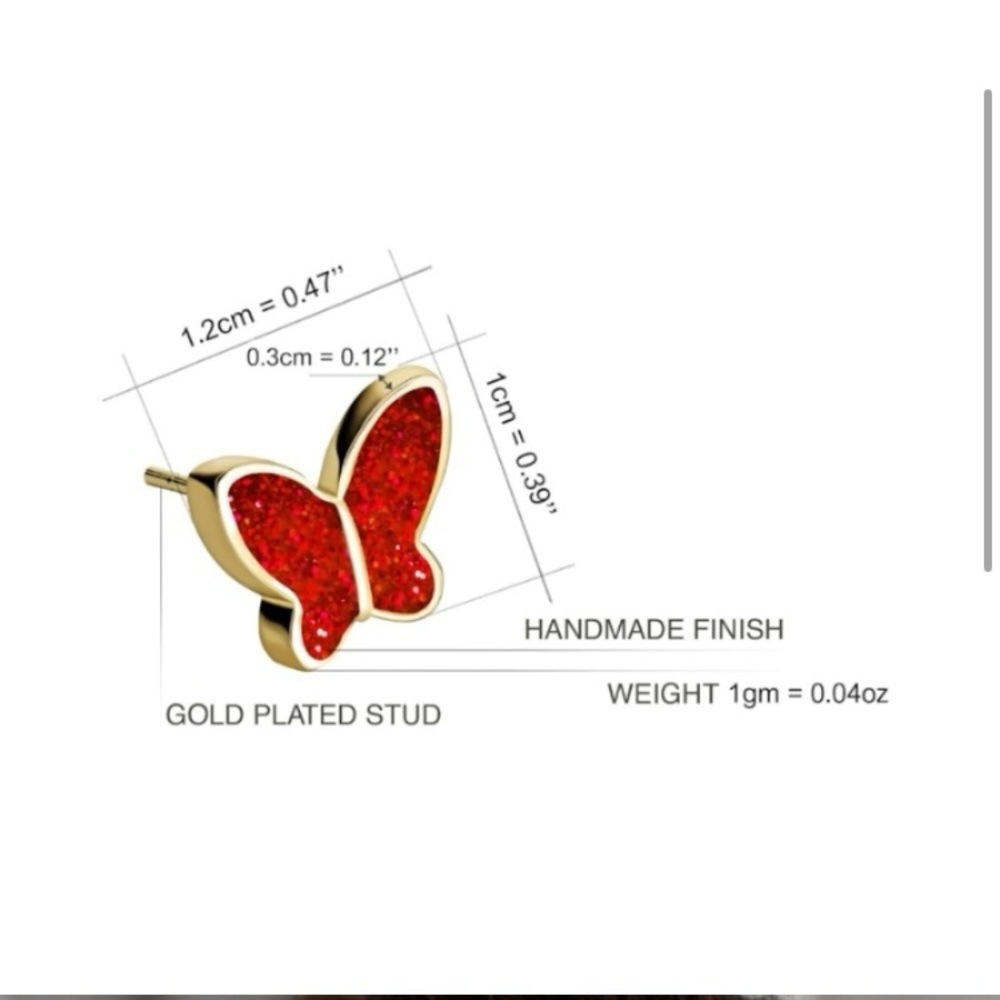 ❤️🦋earrings 🦋❤️ - Picture 2 of 3